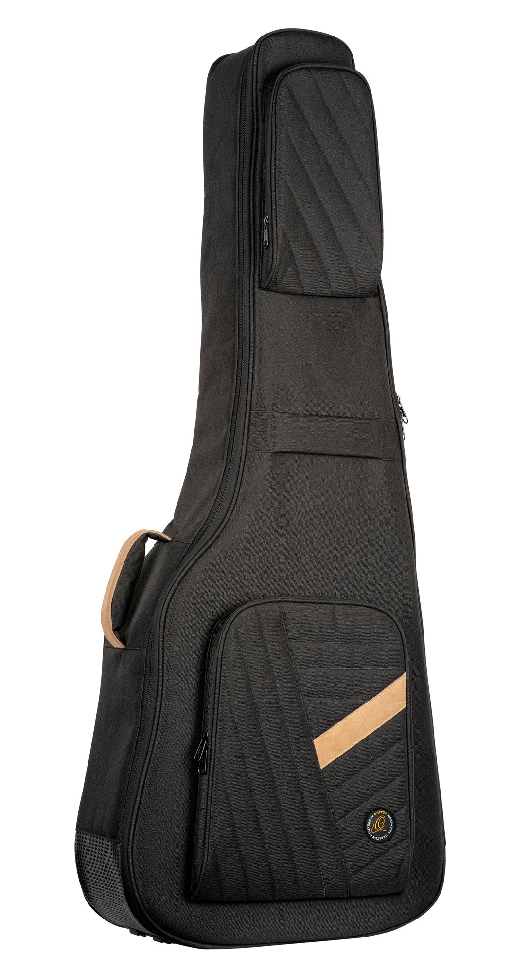 OGBAB-DLX-BK, housse Deluxe pour basse acoustique, coton résistant et déperlant, rembourrage intérieur 20mm, 2 poches, noir