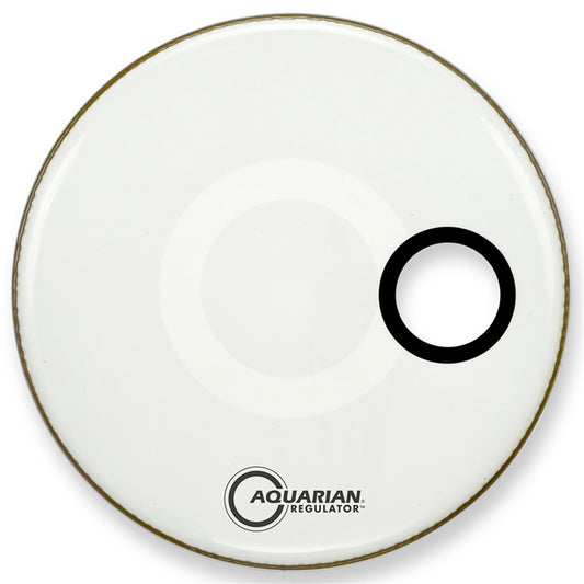 Peau Regulator 22", trou 4.75", blanche