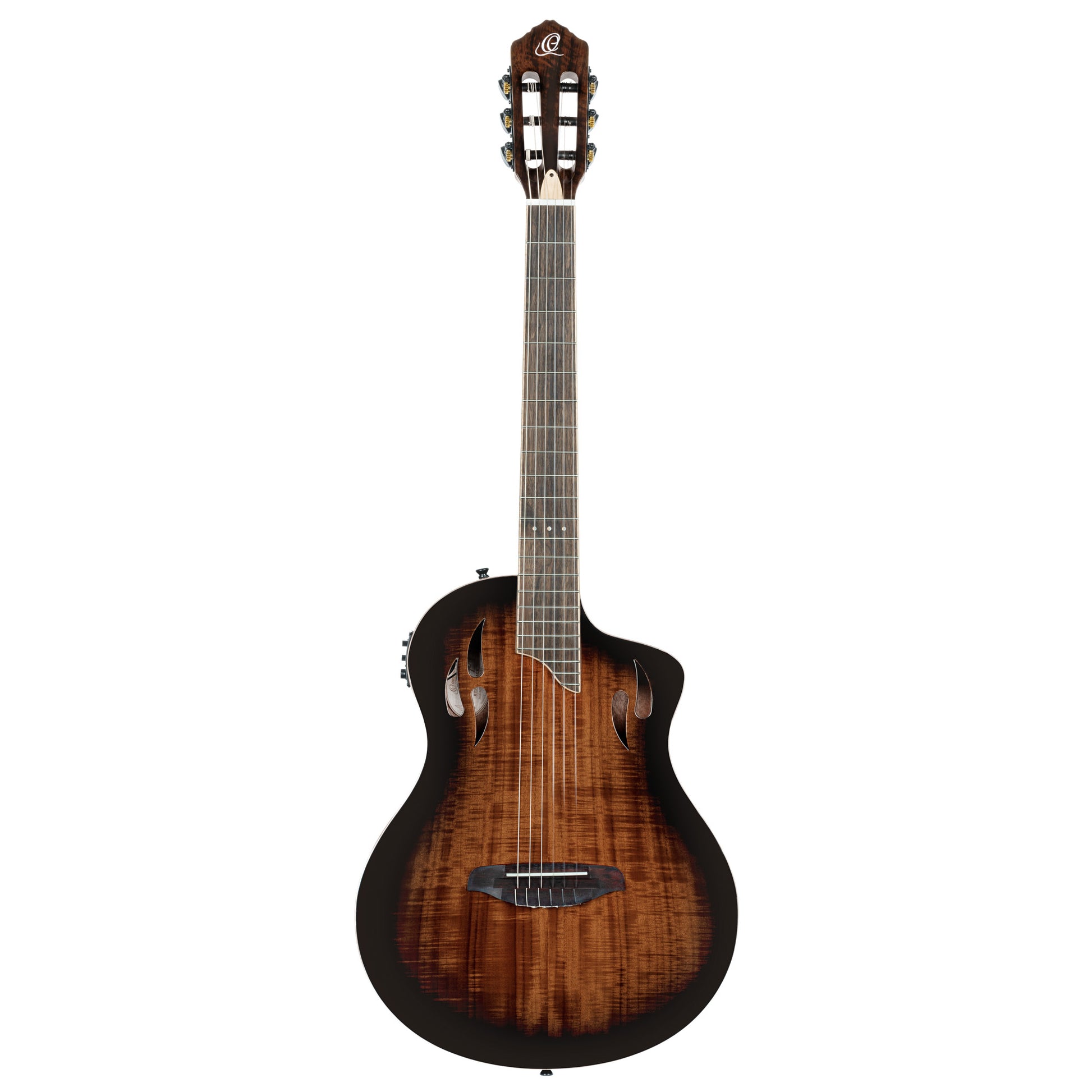 RTPDLX-ACA, modèle TourPlayer, EQ Magus X, corps okoumé, table acacia, sillet 48 mm, housse, dégradé brillant