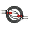 Cable Patch Kirlin 2Xjack 3M Noir