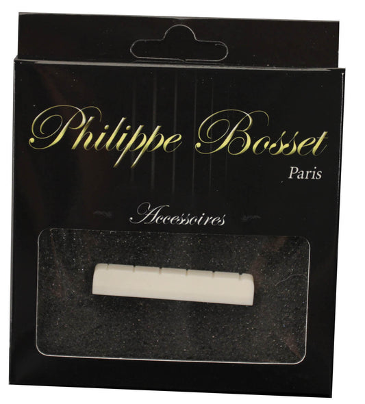 Sillet de tête pour guitare classique, os (52 x 6 x 9.2 mm)