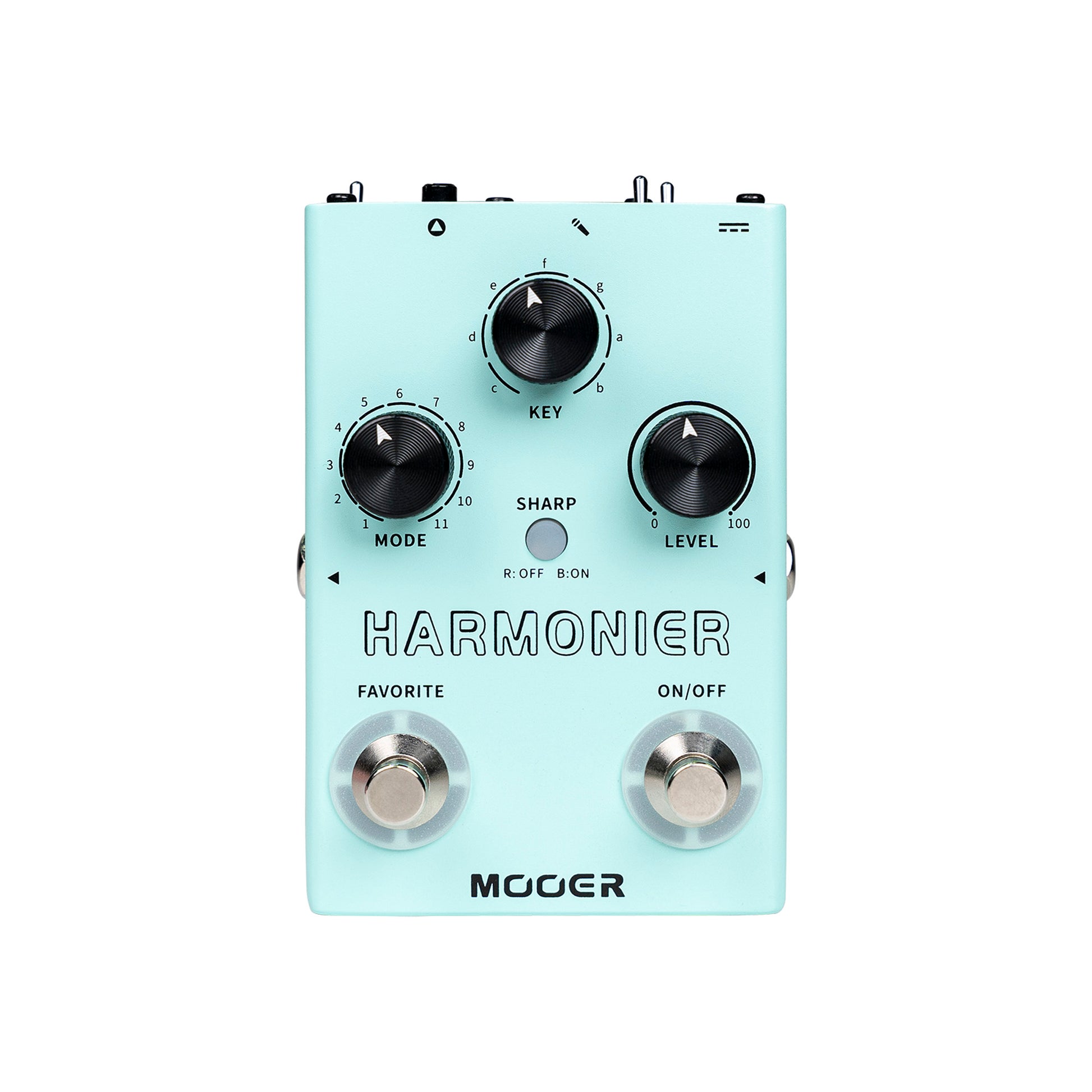 Pédale HARMONIER, 12 harmonisations vocales différentes, 11 modes harmoniques, boîtier métal, vert