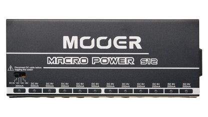 Alimentation MACRO POWER S12, alimentation professionnelle pour pédales, 12 sorties, noir