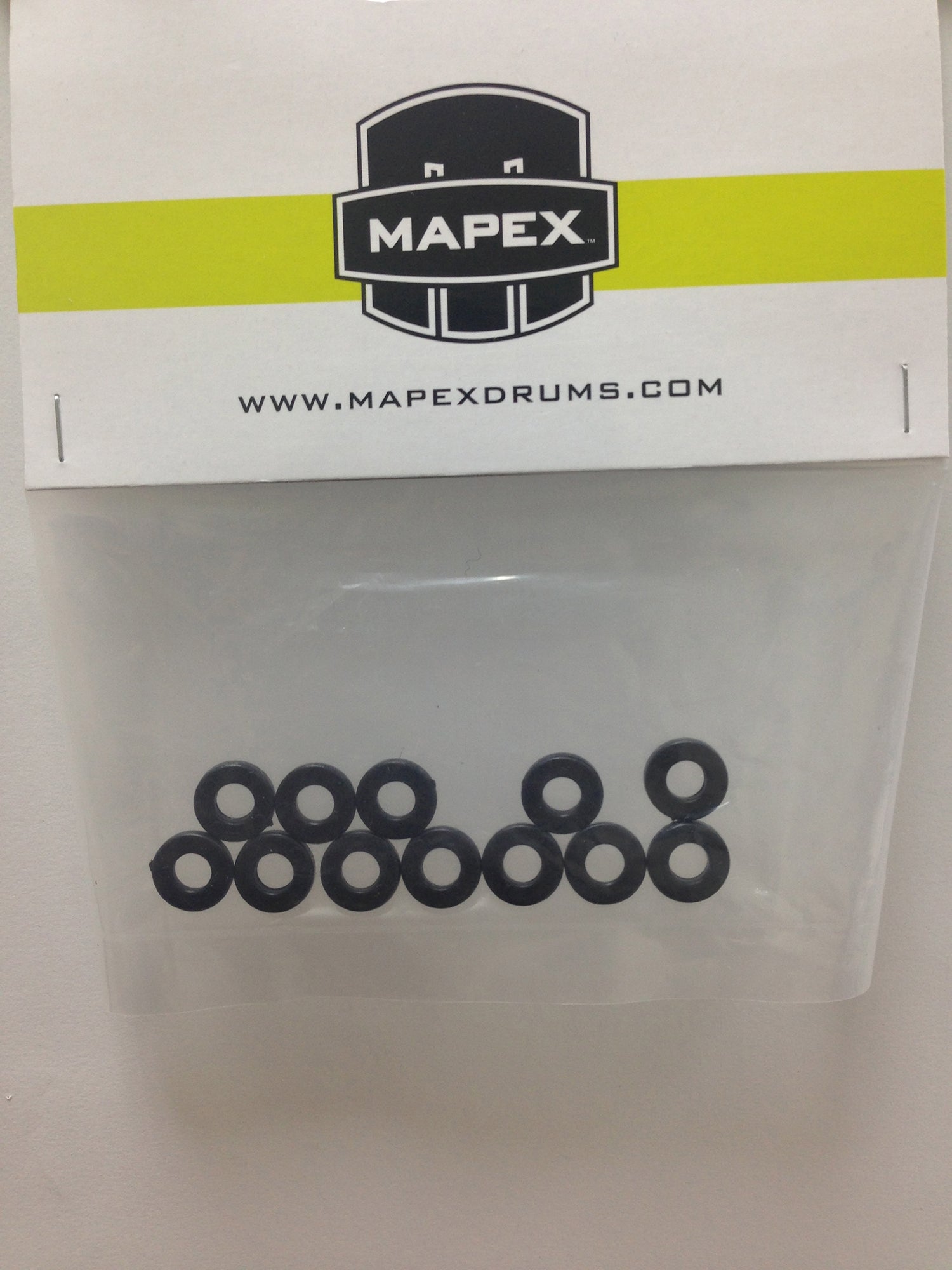 Sachet de 12 rondelles tirants, nylon, noir