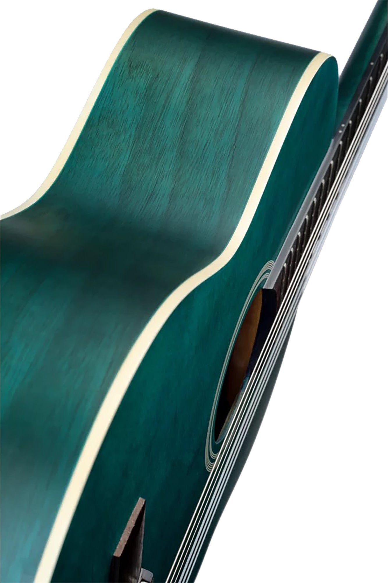 RST5MOC, table épicéa, fond & éclisses catalpa, touche & chevalet noyer, sillet 52 mm, diapason 650 mm, bleu océan satiné