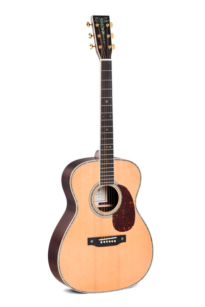 Modèle S000R-41SP, série Custom, Forme 000, table épicéa massif, f/e palissandre massif, touche ébène, soft case, nat. brillant