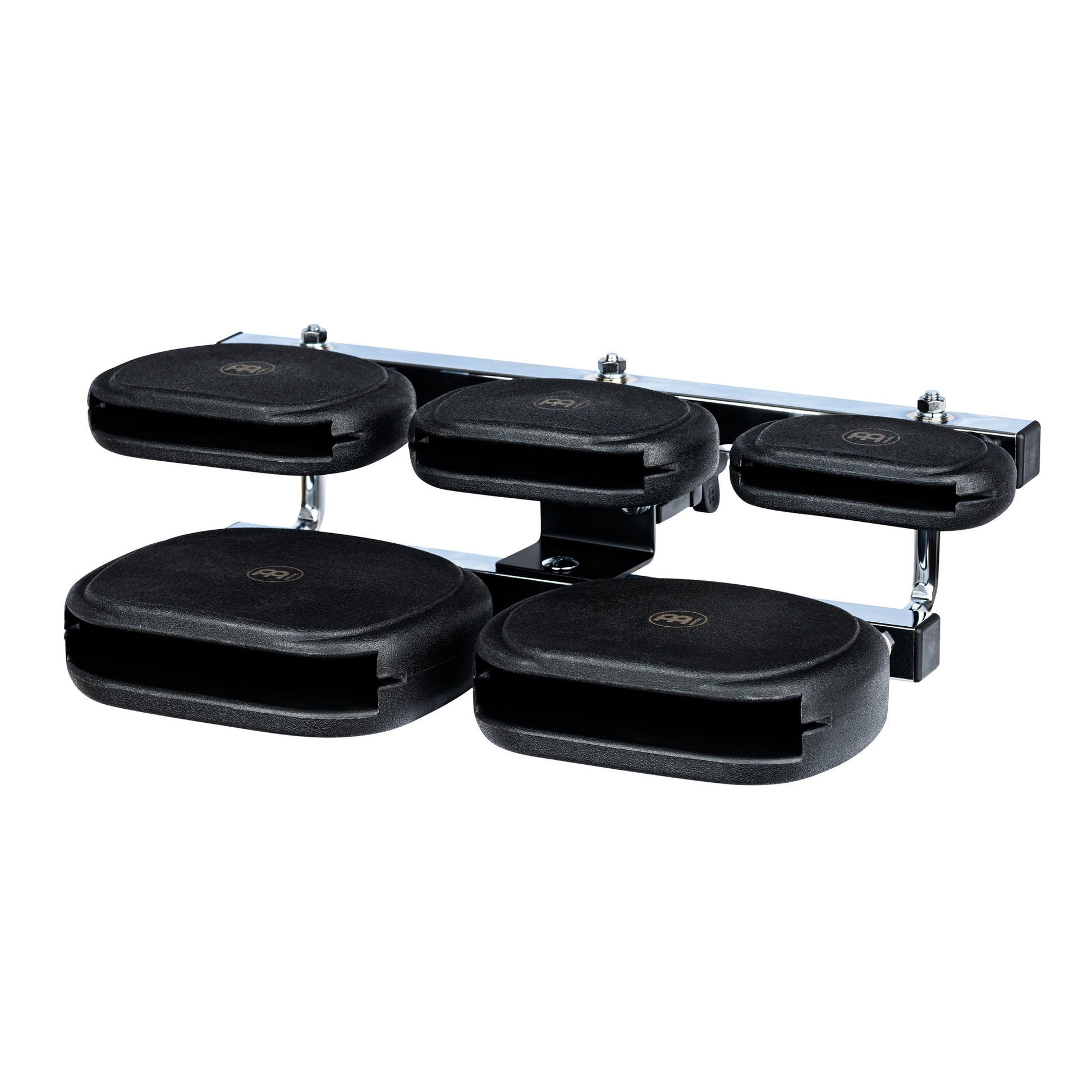 SET TEMPLE BLOCKS MEINL. 5 BLOCKS SYNTHETIQUES SUR STRUCTURE METALLIQUE