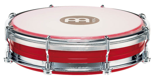 Tamborim 6", fût en plastique ABS, peau synthétique remplaçable, système d'accord Floatune, clé d'accord fournie, rouge