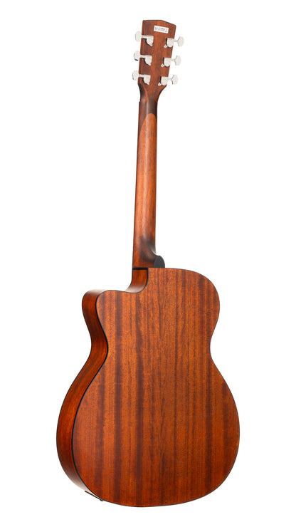 L60, forme Orchestra Model, pan coupé, table acajou massif, fond & éclisses acajou, touche laurier, EQ CE304T, pores ouverts