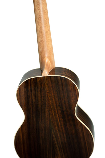 RUGH-PLT, modèle Ténor, table épicéa massif, fond & éclisses palissandre, manche acajou, platinium brillant