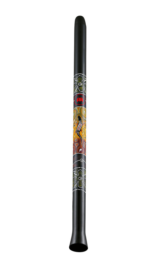 Didgeridoo synthétique 130 cm, accord en Ré, léger, noir avec motifs