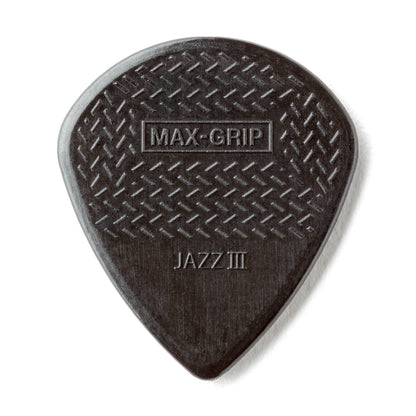Sachet de 6 médiators Max-Grip Jazz III (noir)