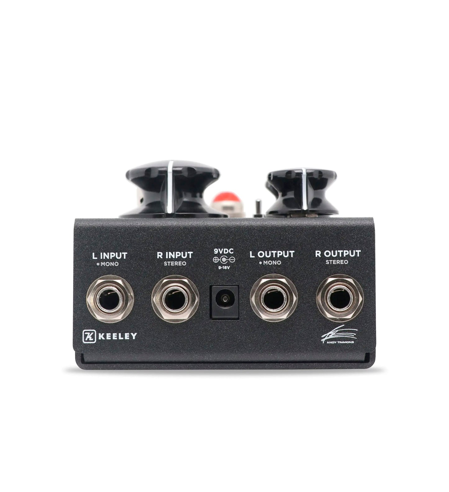 Pédale HALO CORE, Andy Timmons Echo, délai stéréo 3 modes, switch Halo, contrôle Saturate, boîtier métal, noir