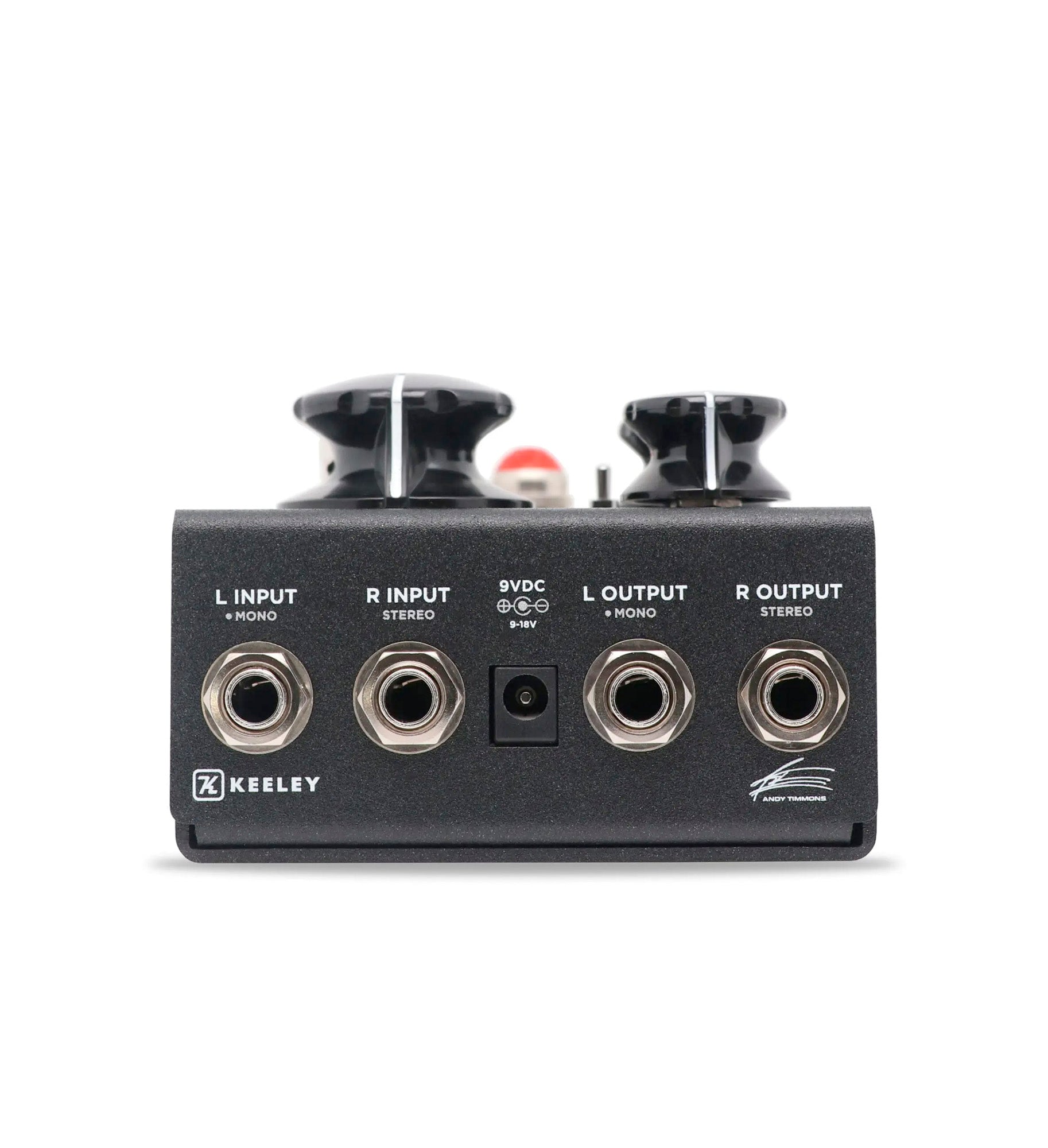 Pédale HALO CORE, Andy Timmons Echo, délai stéréo 3 modes, switch Halo, contrôle Saturate, boîtier métal, noir