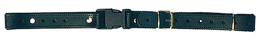 Fixe courroie dos, cuir noir, à clipser