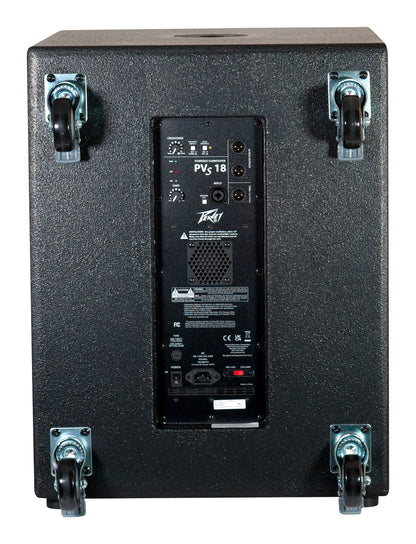 Caisson de basse amplifié 1000W, subwoofer 18", traitement DSP, Bass Enhance, noir