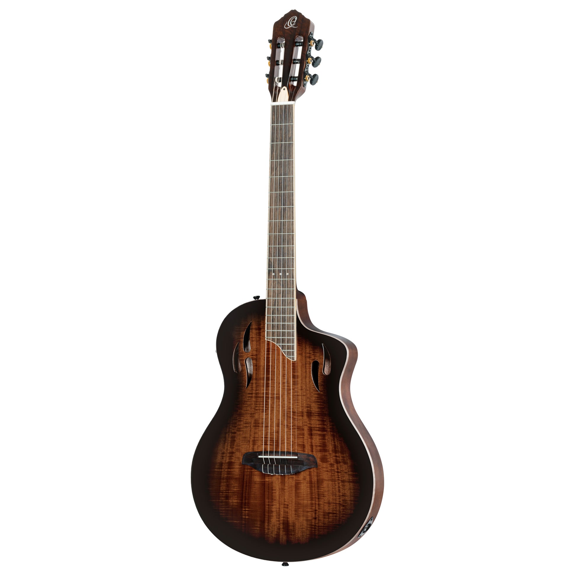 RTPDLX-ACA, modèle TourPlayer, EQ Magus X, corps okoumé, table acacia, sillet 48 mm, housse, dégradé brillant