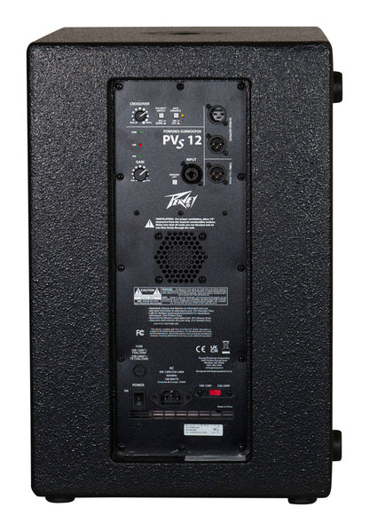 Caisson de basse amplifié 1000W, subwoofer 12", amplificateur analogique, traitement DSP, fonction Bass Enhance, noir