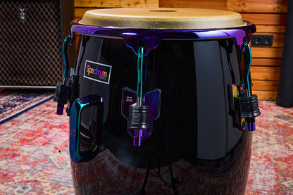 Quinto Spectrum 11", fût Chêne Siam 3 plis, hauteur 76.2cm, peau true skin buffle, cercles SSR 4mm.