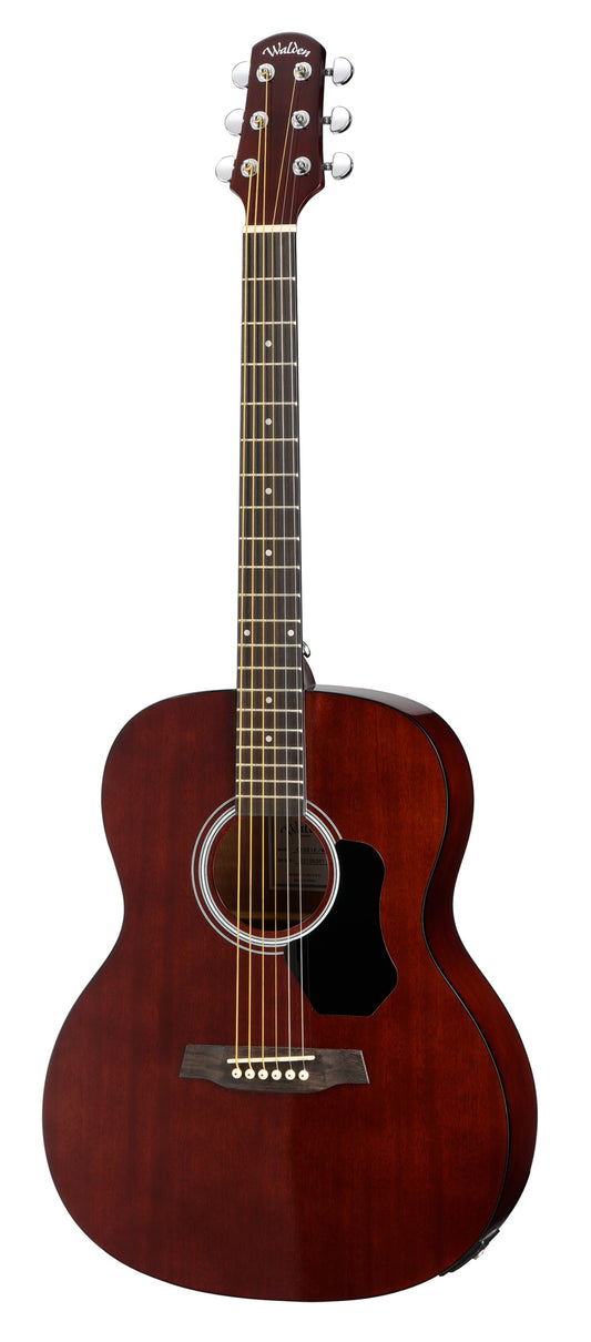 O351EW, forme Orchestra, table acajou, fond et éclisses acajou, EQ Walden EX-4, naturel brillant