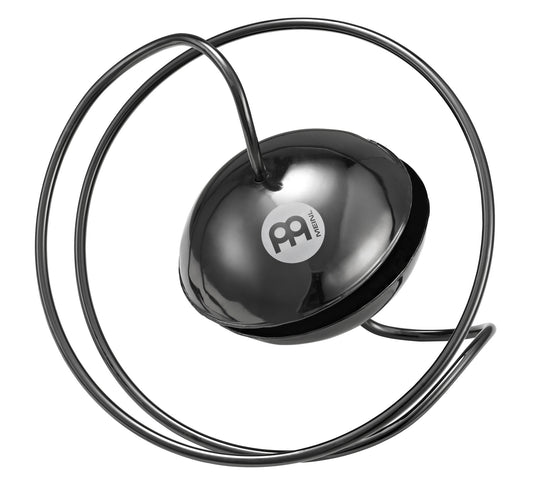 Galaxy, 2 chambres de résonnance remplies d'eau reliées par une longue spirale, acier, noir nickel
