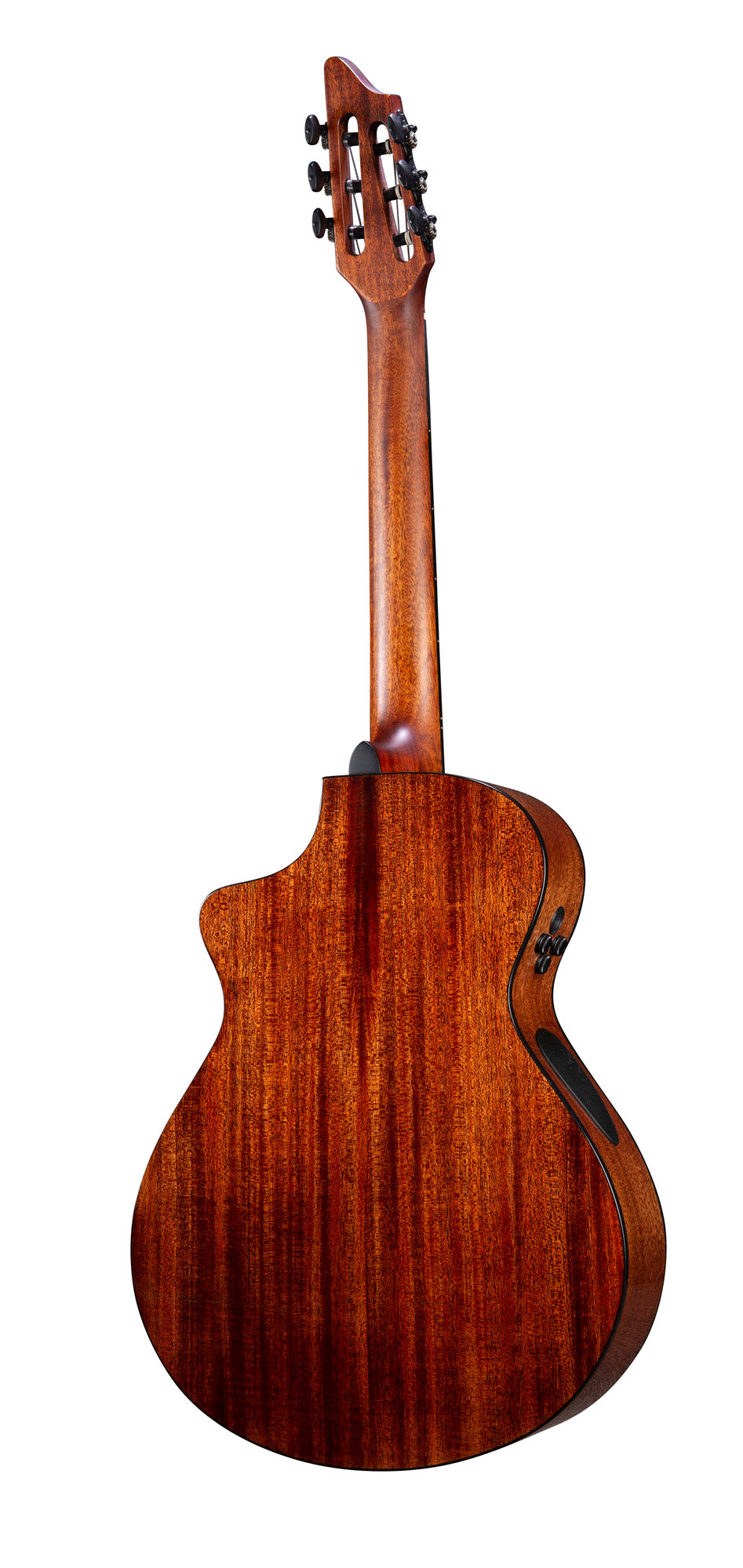 SOLO PRO CONCERT EDGEBURST NYLON CE, pan coupé, table cèdre rouge massif, f/e acajou massif, EQ Fishman Flex Plus-T, étui