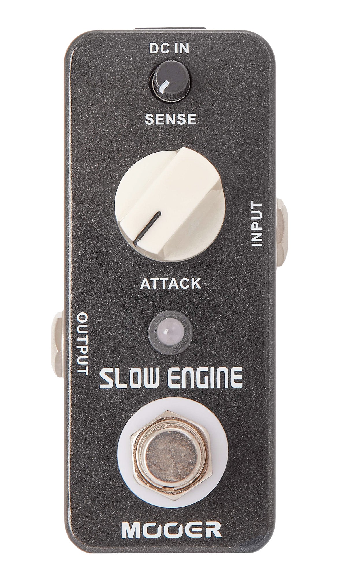 Pédale SLOW ENGINE, slow motion (atténuation de l'attaque pour simuler un son violon), boîtier métal, true bypass, noir