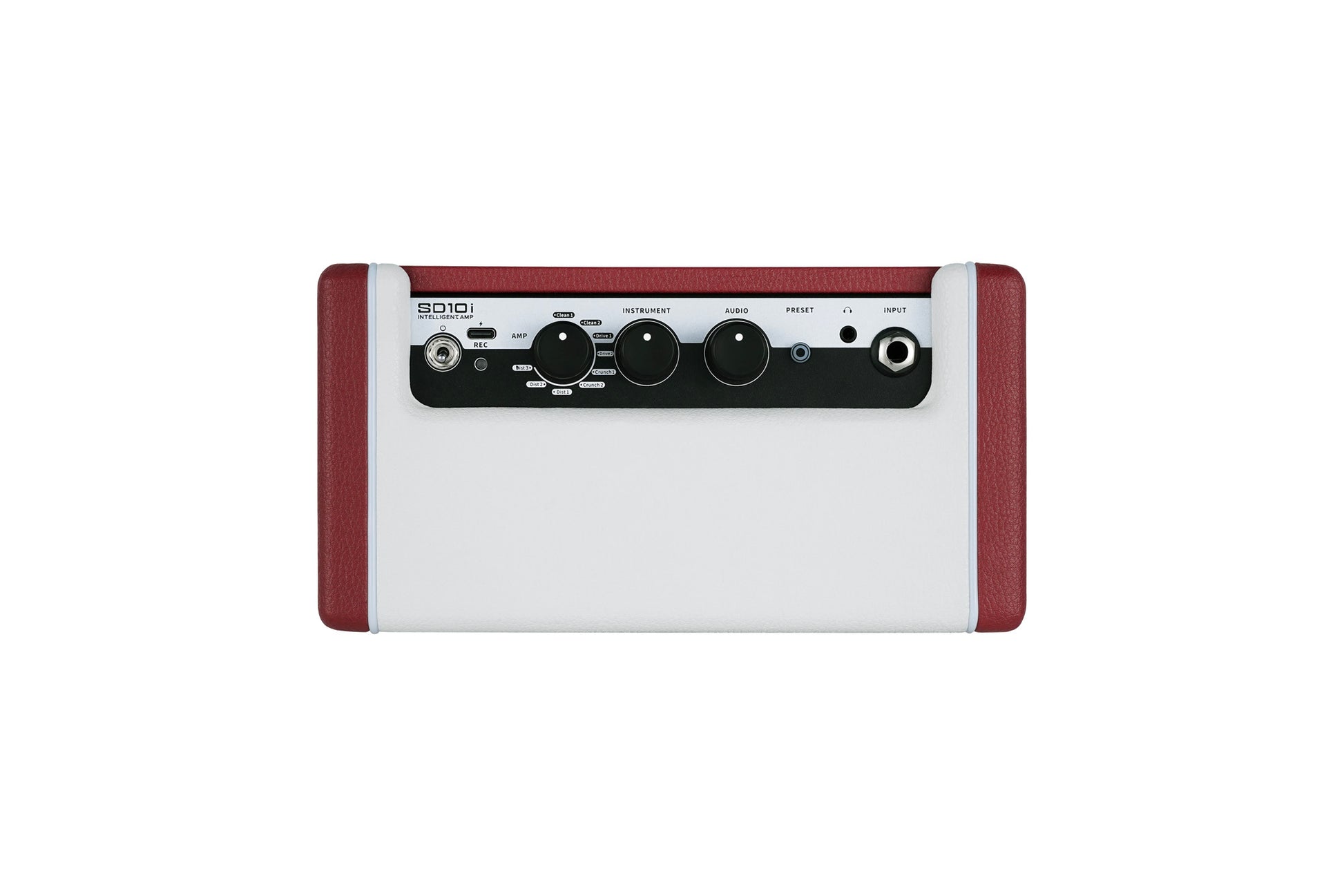 Ampli SD10i, 10W, 2x HP 2", 52 modélisations d'amplis, 25 simulations d'enceintes, 126 effets, sur batterie rechargeable, rouge