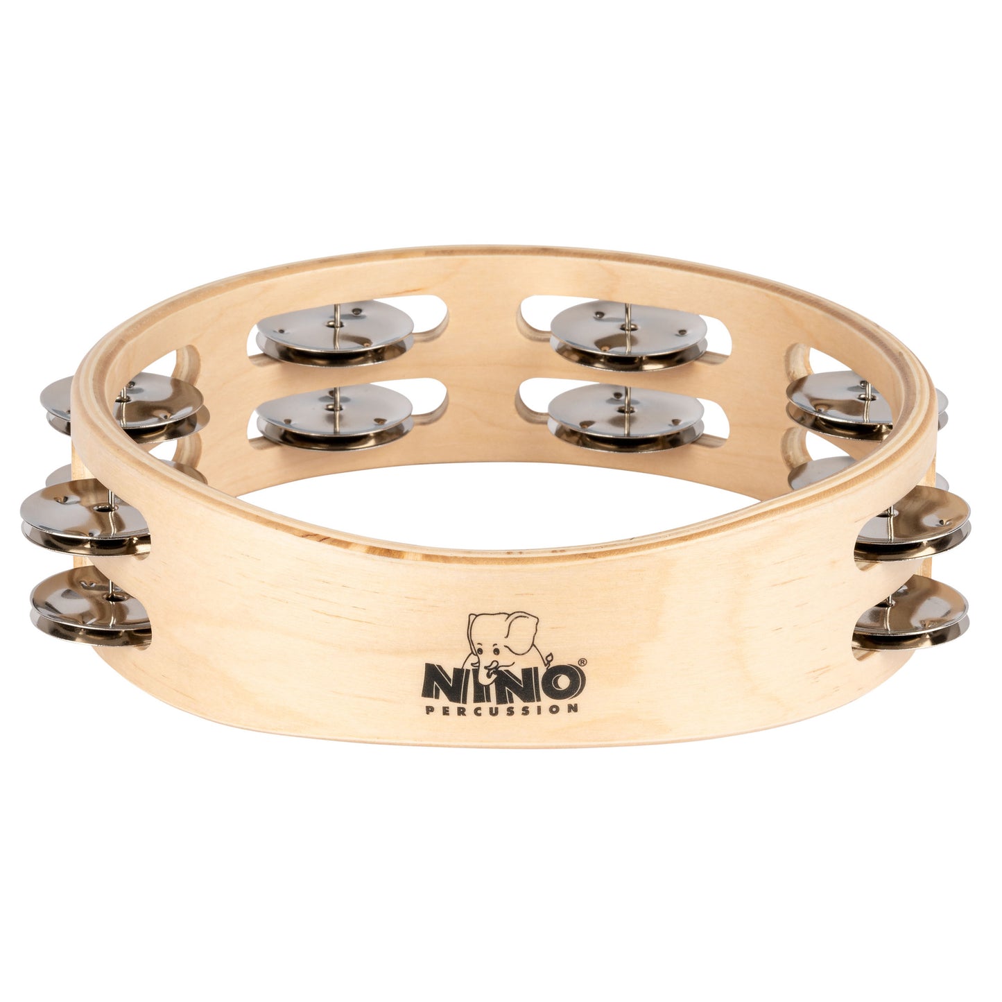 TAMBOURIN NINO BOIS 8"/2 RANGS
