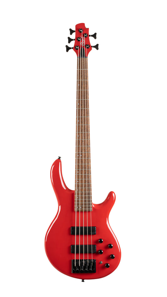 C5 Deluxe, corps peuplier, micros Bartolini MK-1 et préampli Markbass MB-1, candy red