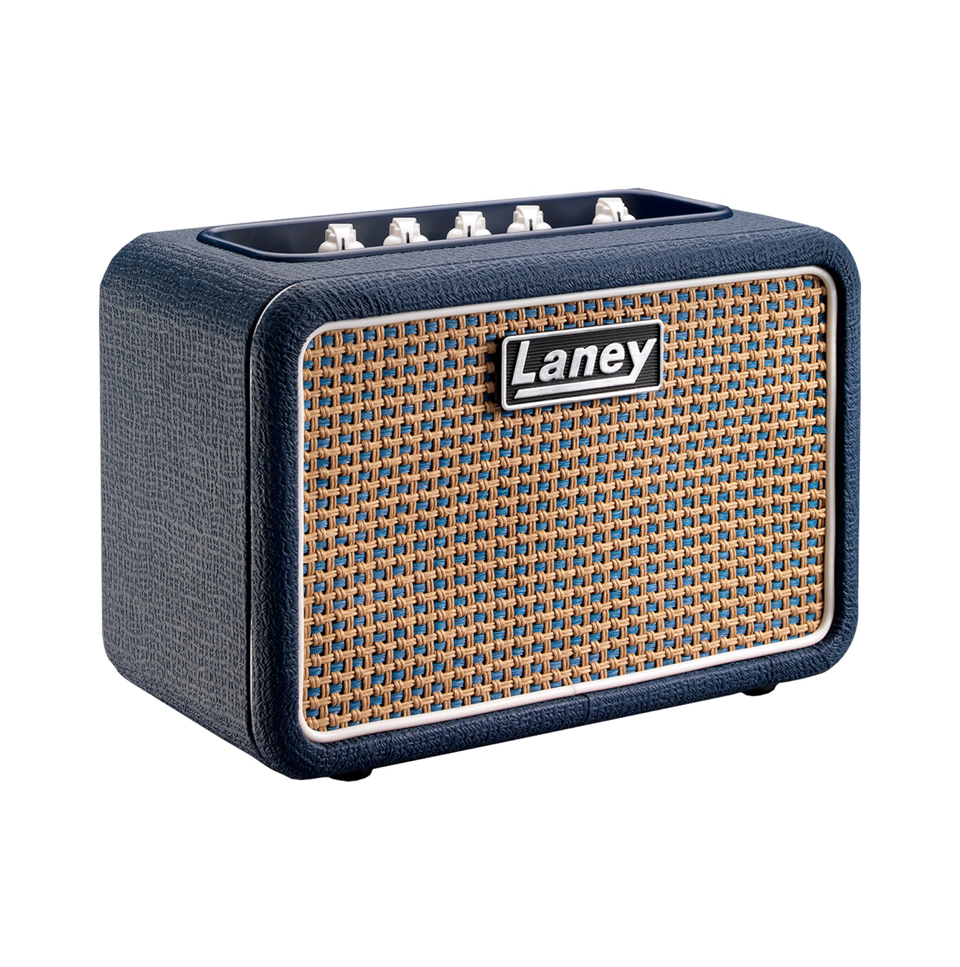 Ampli guitare stéréo 2x 3W, connexion Bluetooth, look Lionheart, 2x HP 3", 2 canaux, connectique LSI, bleu
