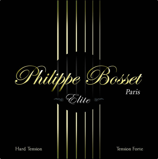 Jeu pour classique Elite, argent/nylon noir, tension forte