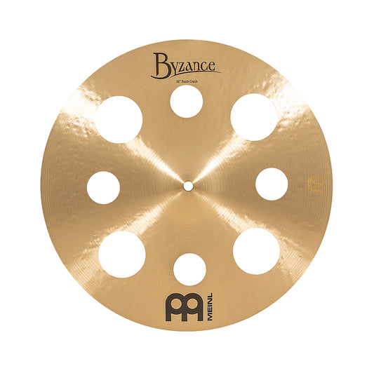 TRASH CRASH MEINL BYZANCE 16" TRADITIONAL, ALLIAGE BRONZE B20, MARTELÉE A LA MAIN, FINITION TRADITIONNELLE