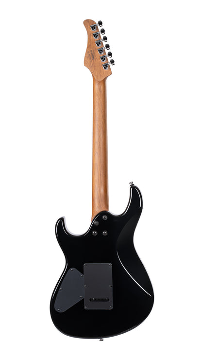G290 FAT II, corps sassafras, table érable flammé, manche et touche érable torréfié, 2 micros Voiced Tone VTH-77, violin burst