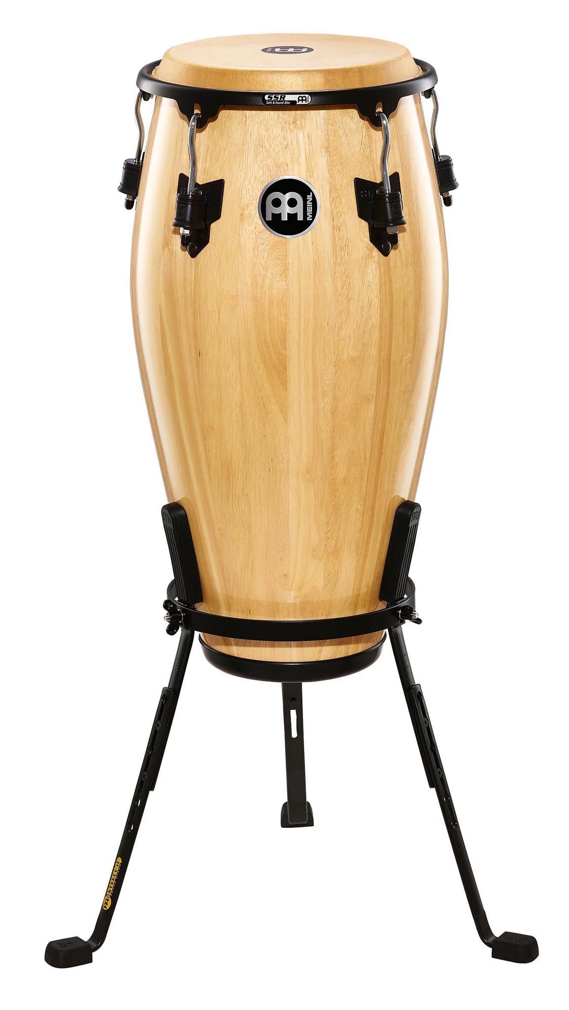 Quinto 11", hévéa, 76 cm, peau buffle, cercle SSR 2.6mm, accast. noir, support panier Steely 2, Natural brilliant