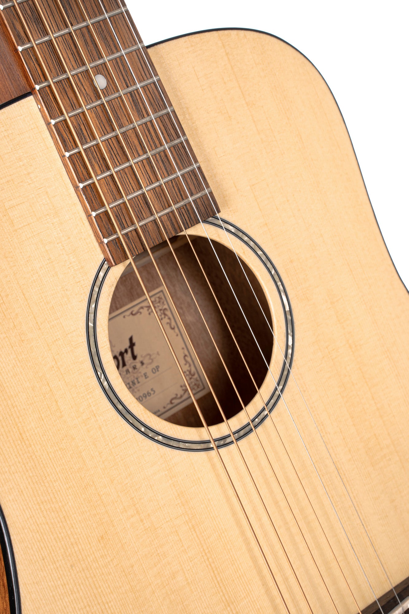 AD mini, dreadnought 3/4 (diapason 579 mm), table épicéa, fond & éclisses acajou, naturel pores ouverts, avec housse