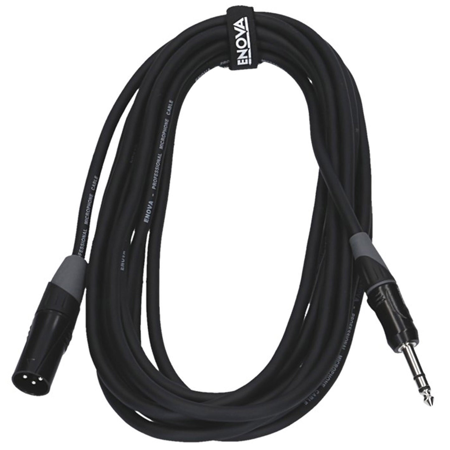 Câble micro XLR mâle/Jack stéréo, 1 mètre, noir