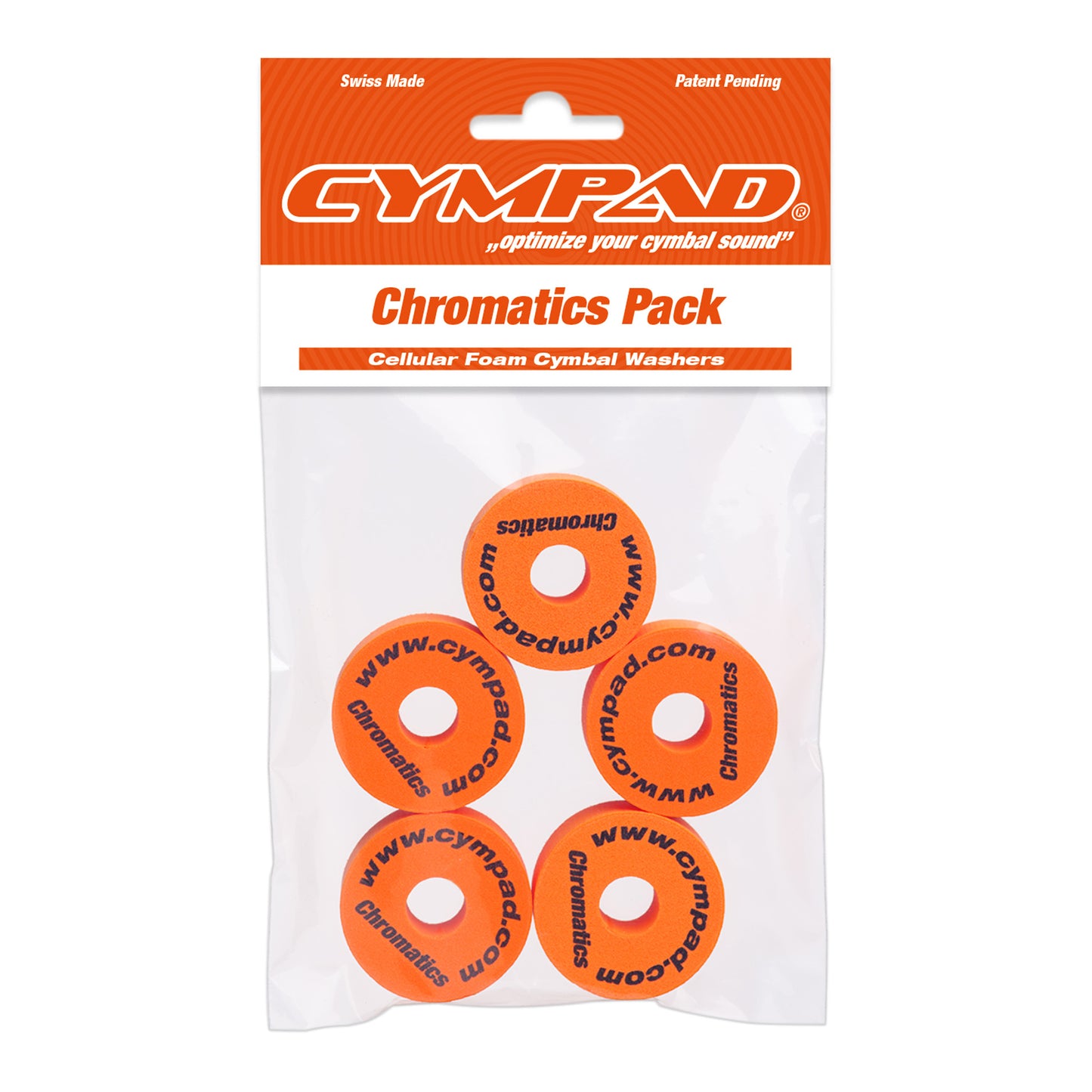 SET 5 PADS CYMPAD CHROMATICS ORANGE