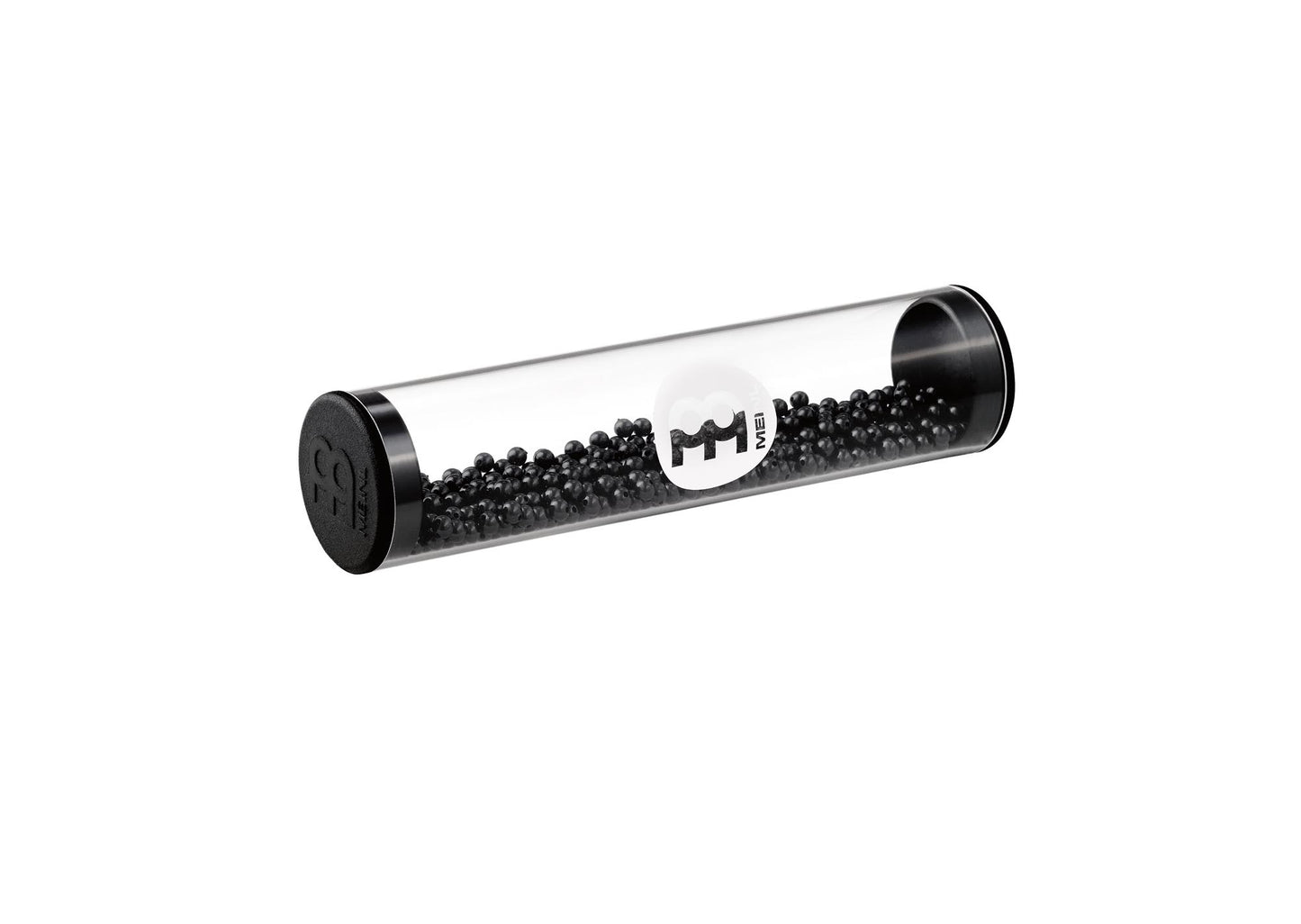 Shaker Crystal, volume fort, corps en verre, billes en plastique noir