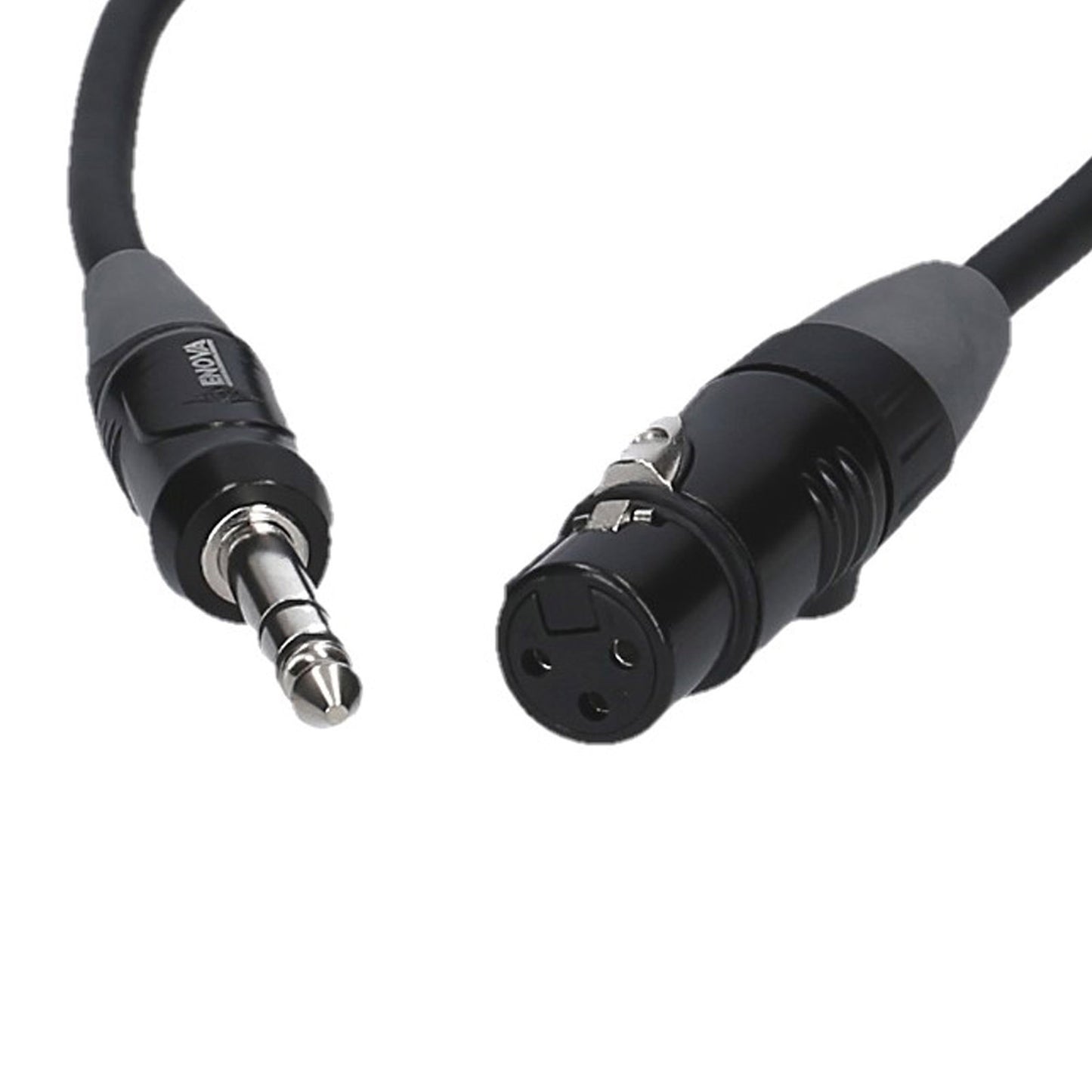 Câble micro XLR femelle/Jack stéréo, 1 mètre, noir