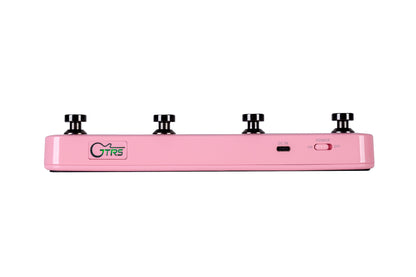 Footswitch sans-fil GWF4 pour guitare GTRS et produits Mooer, 4 interrupteurs, fonctionne sur batterie rechargeable, rose