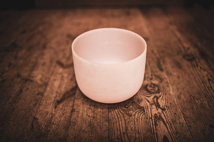 Bol tibétain d'une taille de 8" (20,32cm), hauteur : 17,02 cm, quartz et d'améthyste.