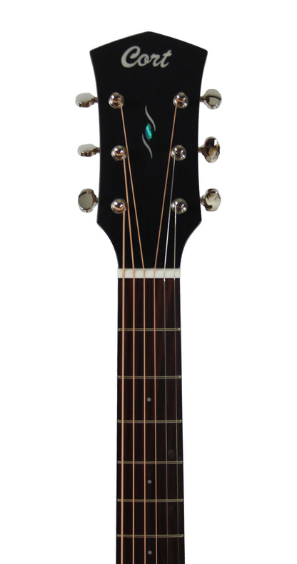 Essence MC4, table épicéa Sitka massif torréfié, f/e acajou, touche & chevalet palissandre, semi brillant, table noire