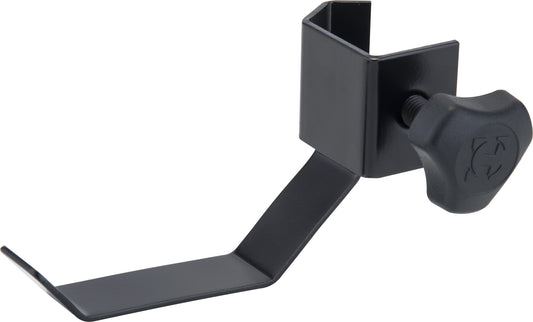 Support pour casque (ou courroie et câble), attache sur tube, capacité de charge 2 kg, poids 184 g, noir