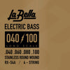 La Bella RX-S4A Stainless Steel Bass Strings