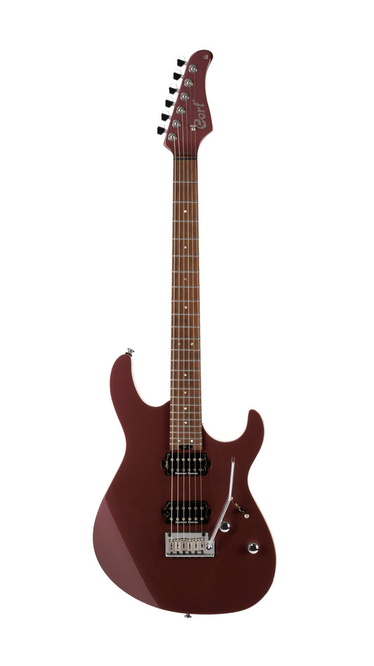 G300 PRO, corps tilleul, table érable massif, manche et touche érable torréfié, 2 micros Seymour Duncan, bourgogne vif