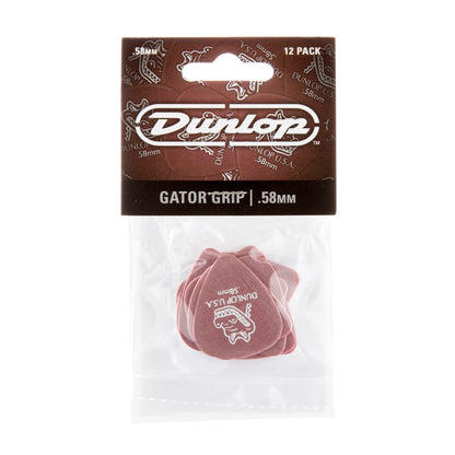 Sachet de 12 médiators Gator Grip 058 (rouge)