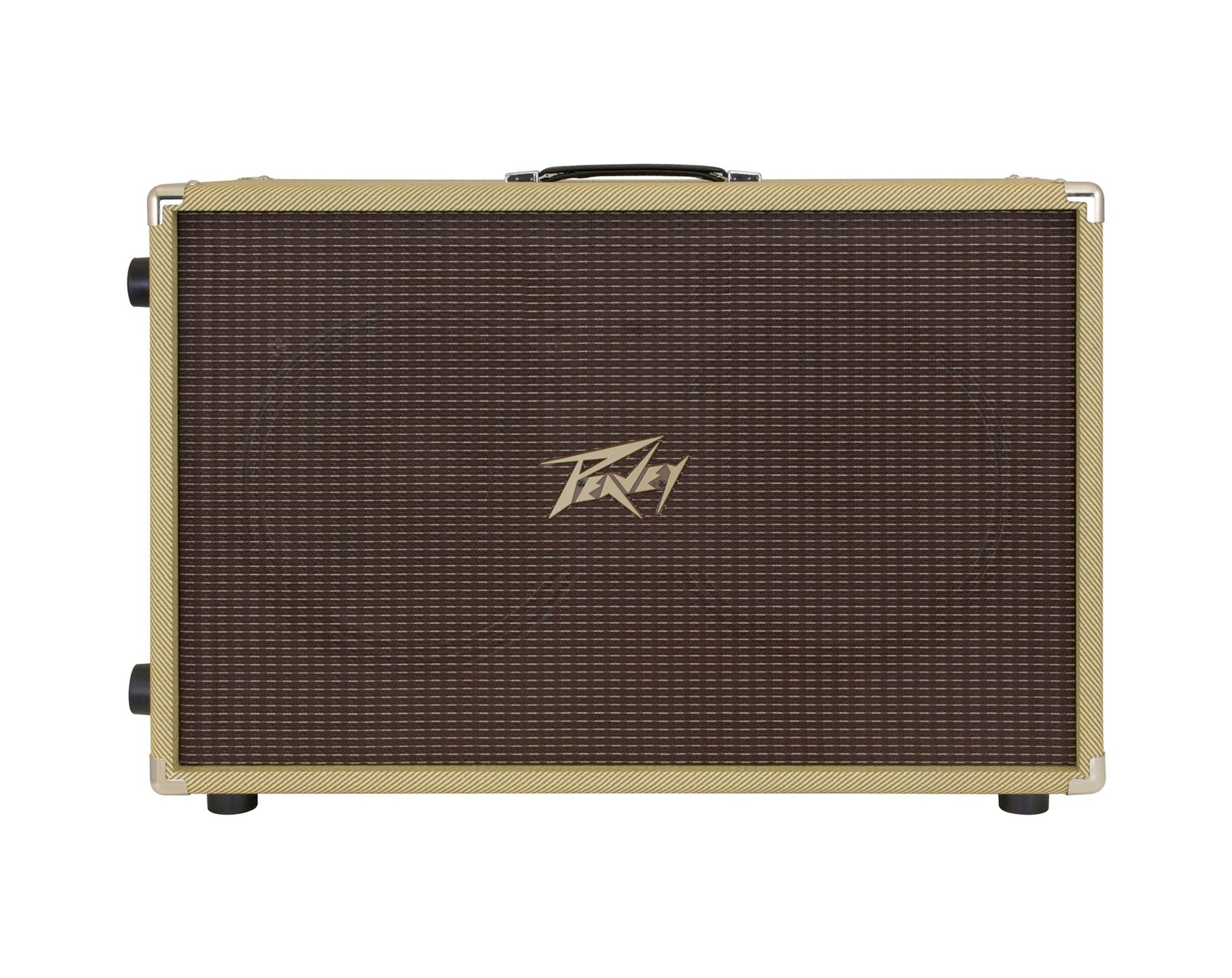 Enceinte guitare 120W, HP 2x 12" Celestion, fond convertible en configuration ouvert/ fermé, finition Tweed