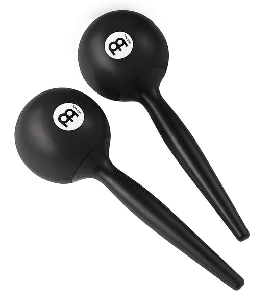 Paire de maracas Live, plastique, modèle rond, noir