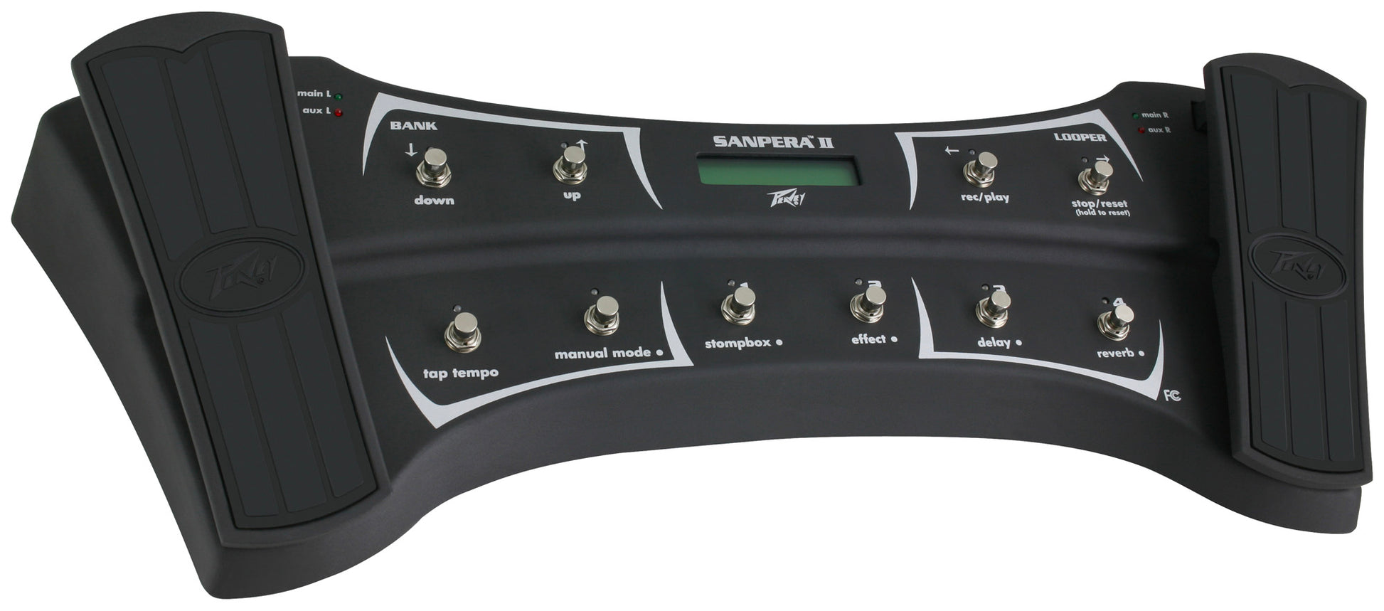 Pédalier de contrôle pour amplis VYPYR, 2 pédales multi-fonctions, 10 boutons de sélection, écran LCD, accordeur intégré